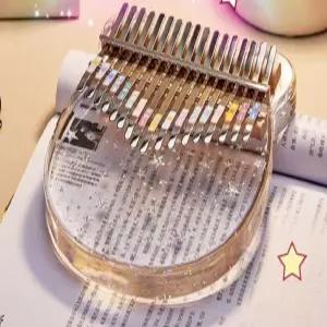 투명 칼림바 아크릴 21음계 포함 케이스