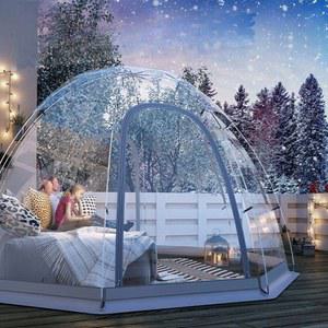 비닐돔 방풍 캠핑장 화목난로 옥상 글램핑 파이어 부스 샌드 천막 돔형 하늘 리빙쉘