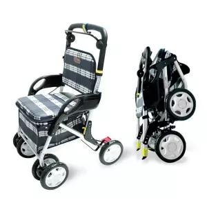 보행보조차 F-318 네이비 노인 보행보조기 실버카 워커