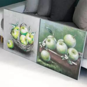 [마이모노샵][마이모노샵] 개업 이사 집들이 풍수 행운 초록사과 캔버스 그림 액자 (17308587)