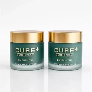 피부관리 웰빙창고 김정문알로에 큐어 플러스 크림 80g 2개