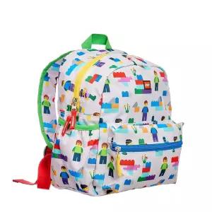 LEGO PRESCHOOL 백팩, 남아 및 여아용 키즈 사이즈 학교 여행 가방, 미니 피규어 브릭, 미취학 아동용 백팩