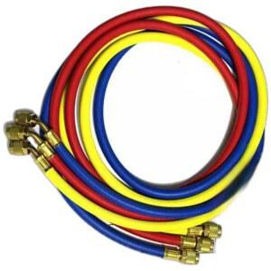 고진공 호스 가액관 3개 튜브 충전기계 저압 1m R22/R134aR404관 고압