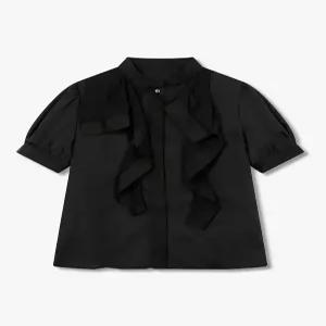 VOV 보브 퍼프 슬리브 러플 블라우스7115360803