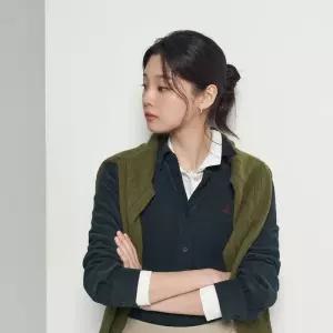 빈폴 BEANPOLE 코듀로이 슬림핏 셔츠 - 그린 BF5964C05M