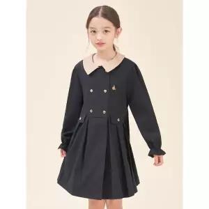 빈폴 BEANPOLE KIDS 2WAY 원피스형 트렌치 코트 - 블랙