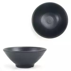 블랙 멜라민 라면그릇 우동그릇 국수그릇 1p