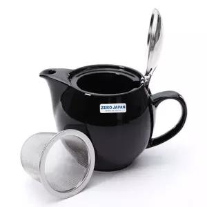 [하프클럽/브이와이]라운드 블랙 티포트세트 티팟 차주전자 450ml