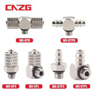 5Pcs 미니 소형 마이크로 공압 파이프 피팅 호스 3mm 4mm 5mm 6mm 수나사 M3 M4 M5 M6 구리 스트레이트팔꿈