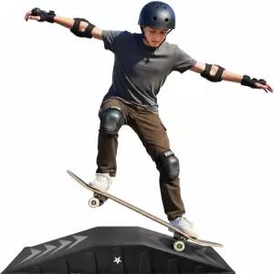 Yes4All 일체형 스케이트보드 램프 자전거 스케이트 - 초보자를 위한 디자인 내구성 안전성 용량 220Lbs