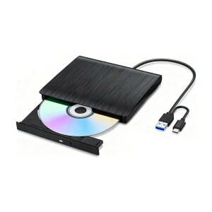 노트북용 스베메이 외장 CD DVD 드라이브 버너 리더 USB 3.0 휴대용 /DVD + /-RW 광학 플레이어 노트북 PC 데스크톱 Linux Windows 11 /10 /8 /7