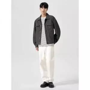 에잇세컨즈 에센셜 루즈테이퍼드핏 데님 팬츠 아이보리 418304