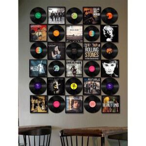 벽부착 레코드 벽장식 LP 카페 인테리어 소품 빈티지 레코드판 거실 레트로