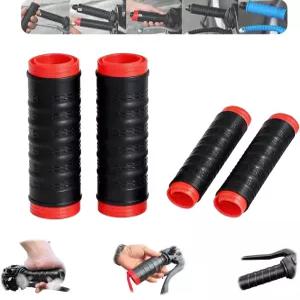 범용 실리콘 핸들바 및 브레이크 레버 그립 커버 랩이 있는 미끄럼 방지 랩어라운드 모터사이클 인체공학적