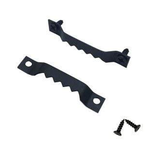 EesTeck 50팩 작은 톱니 그림 걸이 - 나사가 달린 스틸 솔루션, 시계 아트워크 프레임 후크 걸이(블랙)