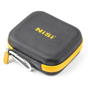 NiSi - 캐디 II 원형 필터 케이스, 8개의 필터를 위한 휴대용 및 경량 카메라 렌즈 파우치, 최대 95mm, 방수 충격 방지, 대형 개방 백, 금속 걸이 클립이 있는 케이스