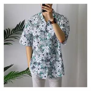 [후앙스] 동백꽃 프린트 오버핏 하와이언 반팔남방 SMST1647 3132156