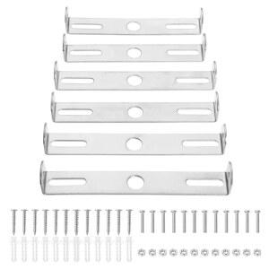 ZOWZEA 4.1-4.7인치 조명기구 장착 브래킷 사각 키트 천장 조명판 벽 크로스바 6개짜리 샹들리에 야외 조명 팩용