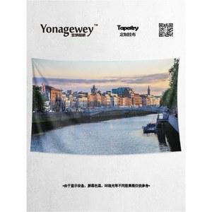 캘리 아 할리우드 감성 패브릭 터 14B04A01 100cmx70cm 야경 천가리개 도어커튼 랜드 경량 시티뷰