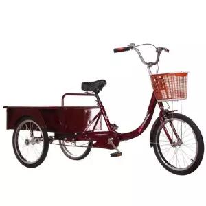 짐칸 세발자전거 농업용 화물 바스켓 운반기 자전거