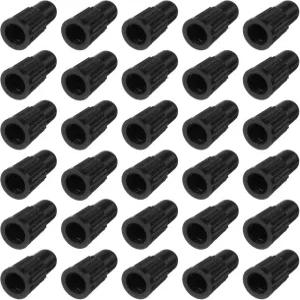 클래식 씰리 30pcs 바이크 밸브 캡 블랙 플라스틱 프레스타 에어 더스트 스템 커버 - 자전거 MTB 산악 로드