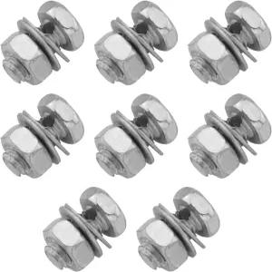 DGHAOP 8Pcs 브레이크 케이블 레귤레이터 클램프 26 사각 헤드 슬리버 잠금 나사 너트 장착 자전거 파워