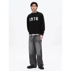 에잇세컨즈 와이드 워싱 데님 팬츠 애쉬 416773