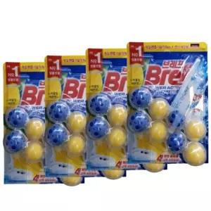 브레프 변기 세정제 파워엑티브 50g x 8개입 레몬향 변기 클리너 물때 방향제