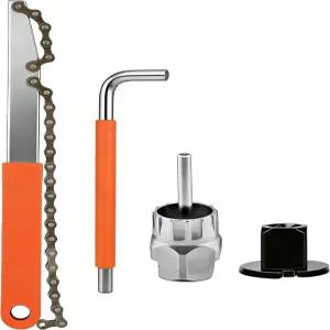 체인 채찍 프리휠 리무버 툴 키트 및 잠금 링 추출기가 포함된 Chigadper 자전거 카세트 제거 도구 시마노