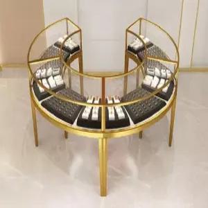 쥬얼리 아트 타원형 귀금속 진열대 데스크 보석 쇼케이스 120x60x95