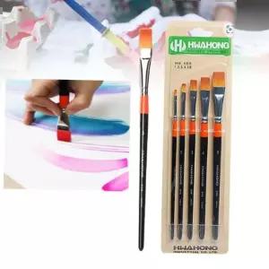 사선붓 납작 미술 학습교재 세필 넙적미술용붓 구성붓