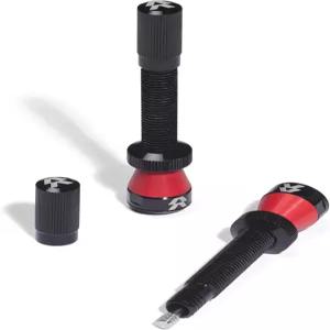 로드 산악 자전거 및 사이클로크로스 튜브리스 휠을 위한 예비 휠 - 타이어 밸브 채우기 50mm 블랙 페어