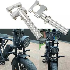 MYIADV 모터사이클 풋 페그 접이식 풋레스트 알루미늄 합금 고속도로 전면 클램프 BMW R1200GS R1250GS