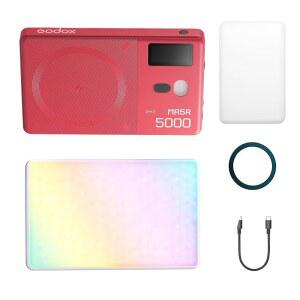 GOODOX MA5R RGB LED 휴대폰 조명, 마그네틱 충전 풀컬러 미니 온 카메라 비디오 셀카 조명 사진 / 틱톡 브이로그