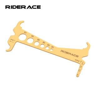 RIDERACE 자전거 체인 마모 표시기 검사기 게이지 측정 눈금자 휴대용 도로 사이클링 교체 수리 도구