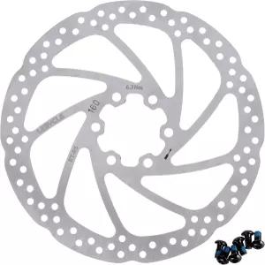 블루스타즈 160mm 디스크 브레이크 로터 스테인리스 스틸 자전거 6개 볼트 - 로드 바이크 산악 MTB BMX에