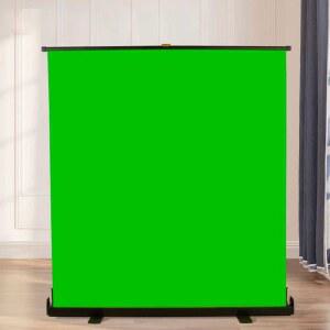 방송용 그린 스크린 휴대용 플래그십 커튼 무설치 영상 촬영 유튜버 150x200