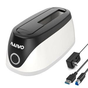 2.5 3.5인치 SATA HDD SSD, 24TB 용량, 12V 2A 전원 공급 장치, USB 3.0 외장 하드 드라이브 어댑터 리더 케이스용 MAIWO 도킹 스테이션