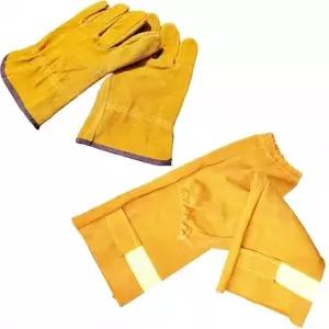 ( )소가죽 용접용 팔토시 장갑 세트