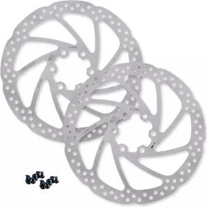 블루스타즈 2 팩 160mm 디스크 브레이크 로터 스테인리스 스틸 바이크 6 볼트 - 로드 산악 자전거 MTB