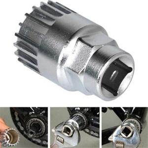 자전거 하단 브래킷 MTB 크랭크 추출기 리무버 BB 풀러 20 톱니 렌치 사이클링 유지 보수 수리 도구 액세서