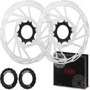 DYISLAND 2개 자전거 센터락 디스크 브레이크 로터 160mm 180mm MTB 2개의 잠금 링이 있는 전기 BMX 산악