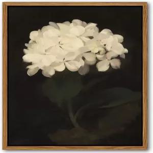 거실용 액자 벽 아트 ？ 빈티지 화이트 수국 유화 캔버스 프린트 에스테틱 침실 선반용 주방 장식 욕실