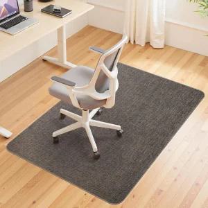 원목 및 타일 바닥용 완시무 사무실 의자 매트 36 x48 바닥 헤비 듀티 컴퓨터 게이밍 미끄럼 방지 논커브