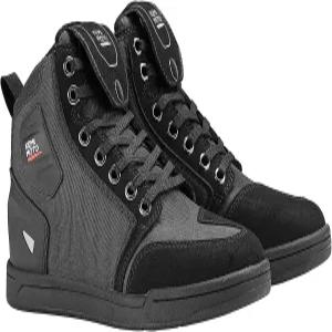 두꺼운 뒤꿈치 보호 기어가 달린 케미모토 오토바이 신발 캐주얼 미끄럼 방지 스트리트 라이딩 부츠 남성용