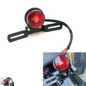 할리  호환 스즈키 쵸퍼 Bobber 용 라이센스 플레이트 마운트가 바이크 오토바이 레트로 복고풍 엔틱 레드