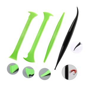 자동차 비닐 포장 도구 곡선 슬롯 마이크로 스틱 스퀴지 자세히 랩 창 색조 페인트 필름 데칼