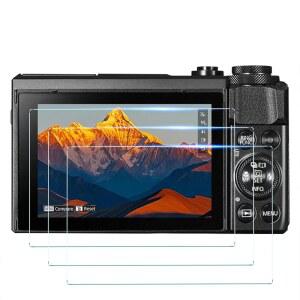 캐논 G7 X 마크 II, G9 X, G5 9H 경도, 긁힘 방지, 먼지 기포 3팩에 호환되는 CHAOIP 카메라 화면 보호기