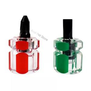 스크루 드라이버 키트 세트 미니 소형 소형 휴대용 무 머리 스크류 투명 핸들 수리 핸드 툴 정밀 자동차