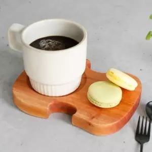 ( )바이올린 디저트 접시 카페 예쁜 나무 그릇 플레이팅